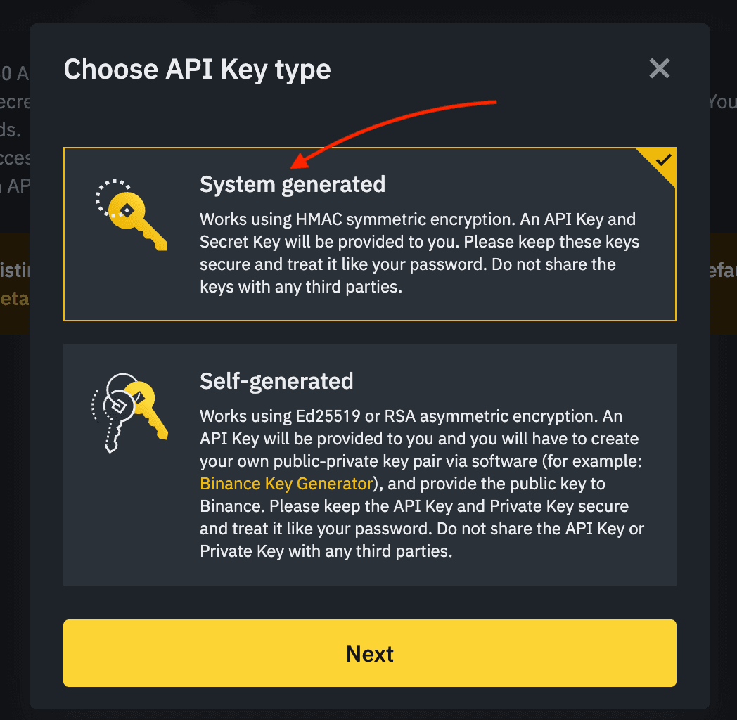 Binance-api-key-type